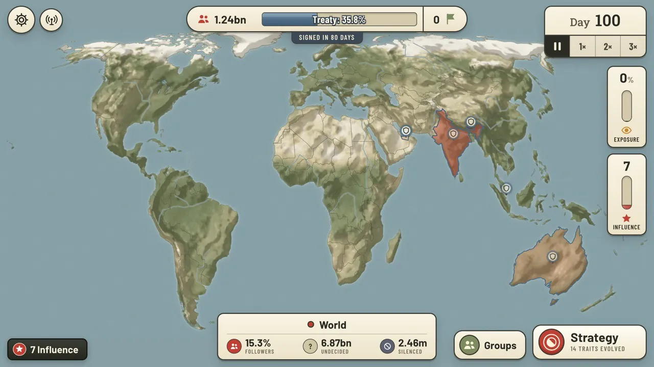 Day 100: the movement takes hold in India