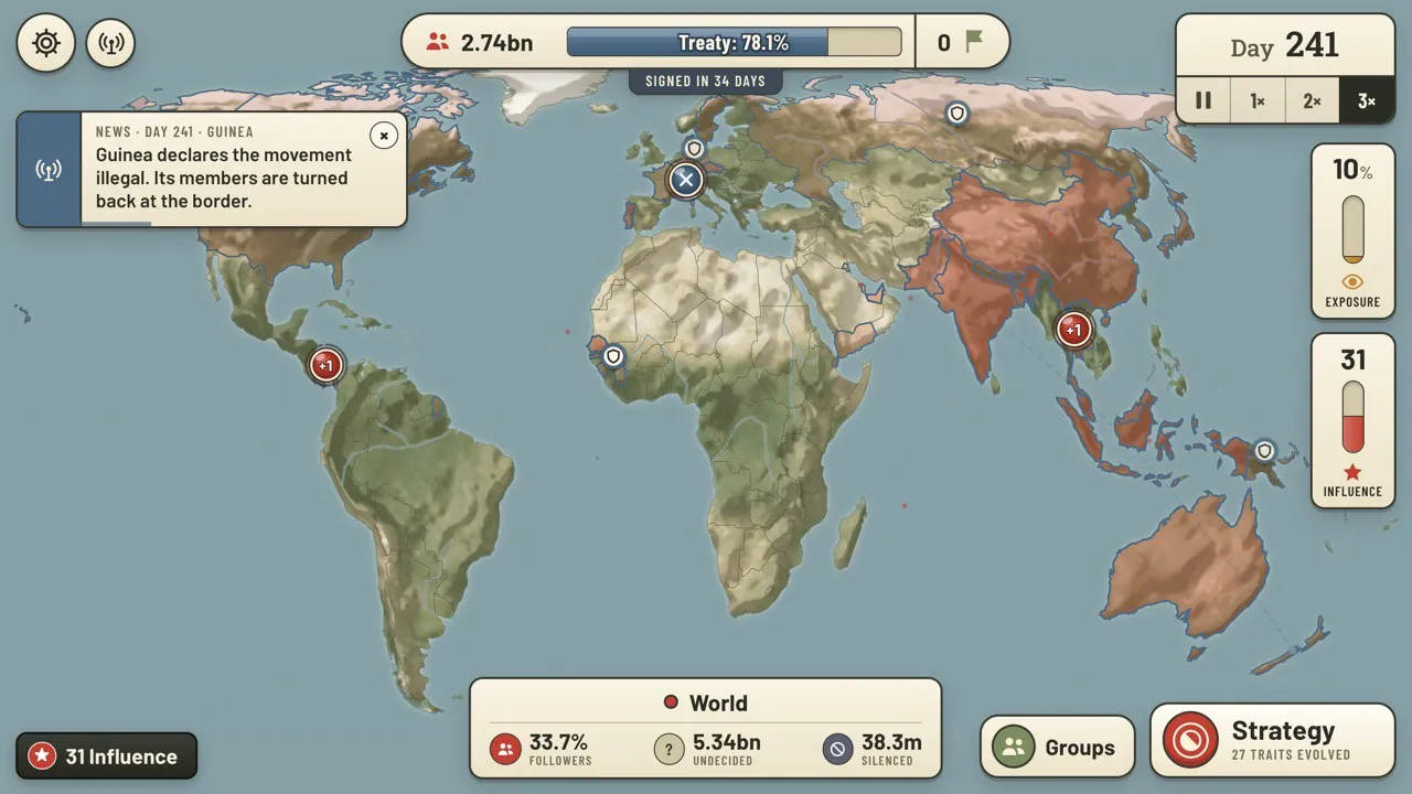 Day 241: Guinea bans the movement