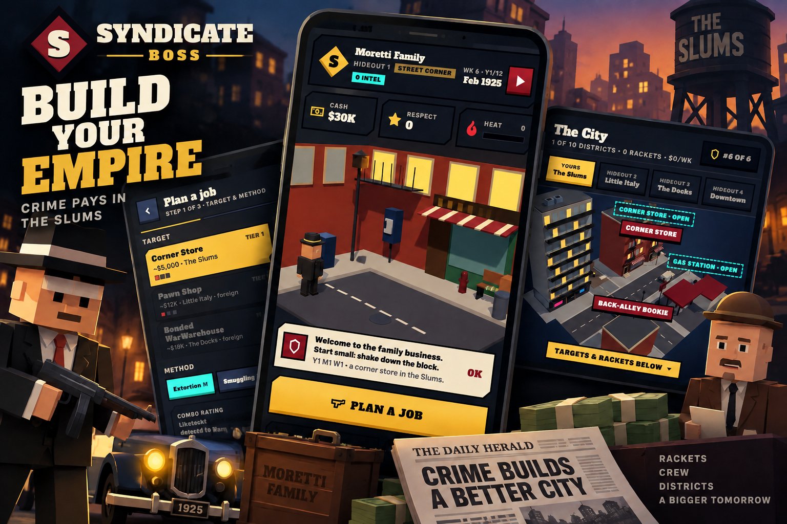Syndicate Boss: Mafia Tycoon — build the family, run the city