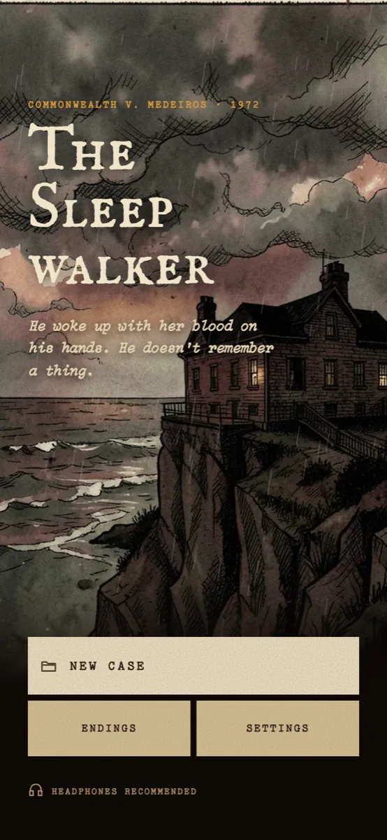 The title screen